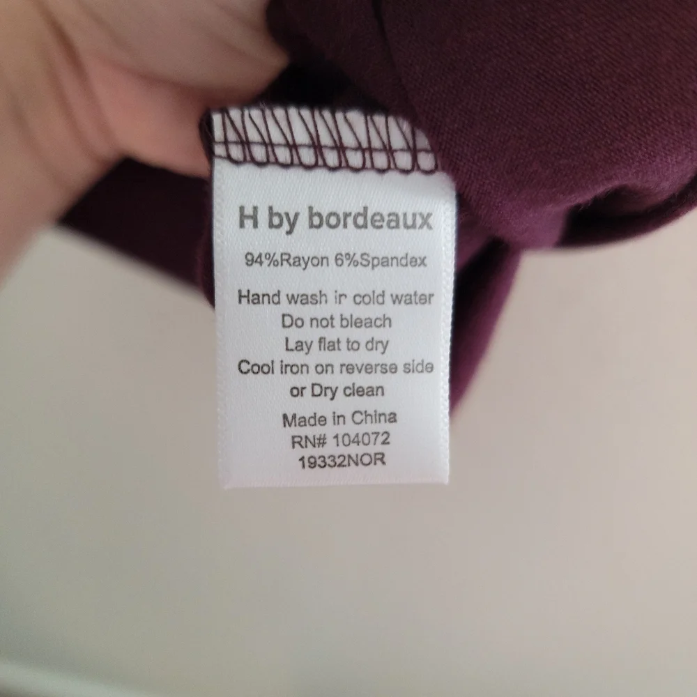 NWT H by Bordeaux Rosewood One Shoulder Top in Size S - Picture 5 of 6